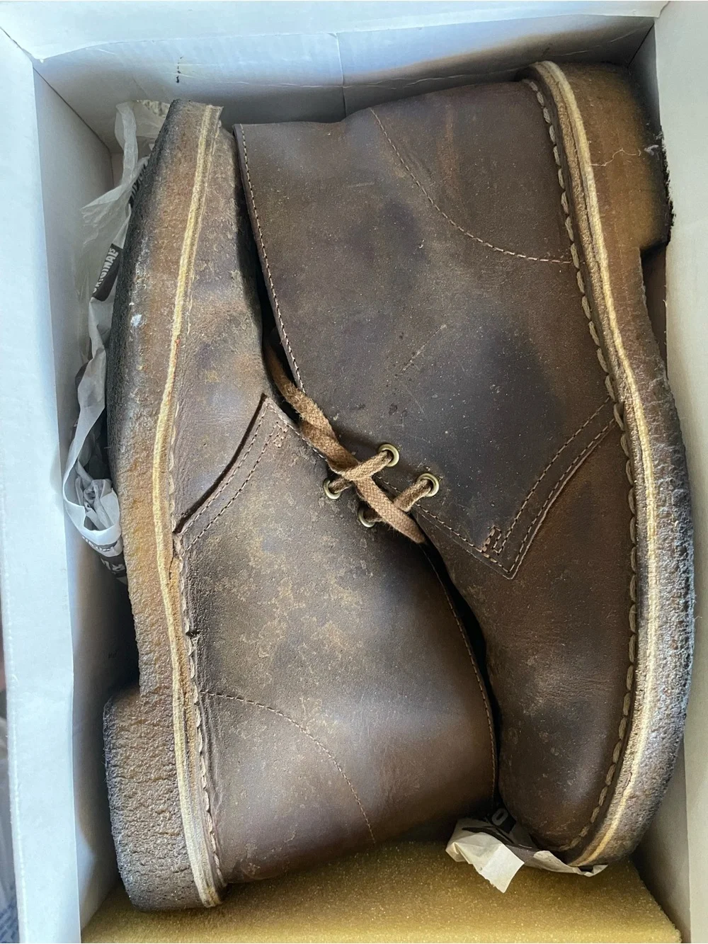 Clarks Brown Leather Chukka Boots